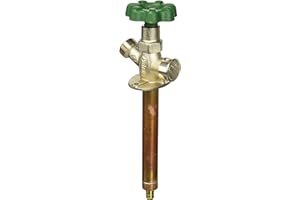 PRIER PRODUCTS P-164X06 Anti-Siphon Quarter Turn Wall Hydrant with 1/2" PEX Inlet, 6"