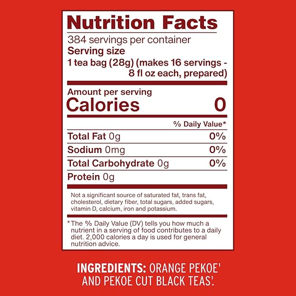 LUZIANNE UNSWEETENED ICED TEA BAGS, GALLON SIZE, 24CT BOX (PACK OF 1)