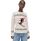 White & Warren Women's Cashmere Blend Ski Crewneck