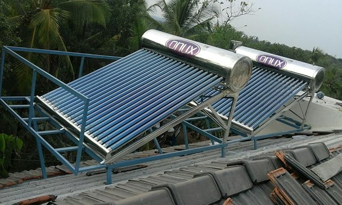 ONYX ELECTRONICS Stainless Steel Solar Water Heater (150 L, Silver)