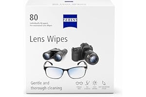 ZEISS Pre-Moistened Lens Cleaning Wipes, 80 Count