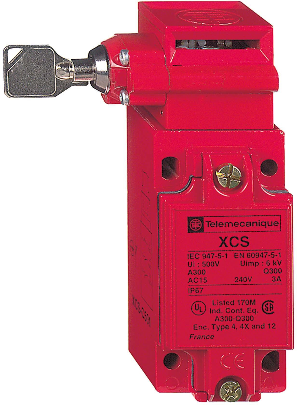 Schneider Electric XCSC501 Guard Switch TP, Metal Safety Switch Xcsc - 1 Nc + 2 No - Slow Break - 1 Entry Tapped Pg 13, Part Number