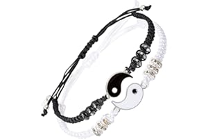 kelistom Handmade String Bracelet for Women Men Girls Boys Simple Red Black Braided Adjustable Charm Bracelets Minimalist Jewelry