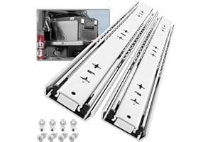 SHUHANG 1 Pair 250 lb Load Capacity Heavy Duty Drawer Slides 12 14 16 18 20 22 24 26 28 30 32 34 36 38 40 Inch Full Extension Ball Bearing Side Mount Rails Industrial Tool Box Runners Cabinet Glides
