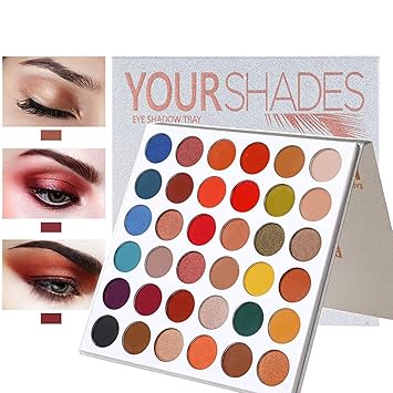 MAYCREATE Beauty Glazed 36 Colors Make up Palette Glitters Eye Make Up, Make up Palette Eyeshadow Highly Pigmented for Proffesional And Home Makeup 9 Shimer+27 Matte Shades
