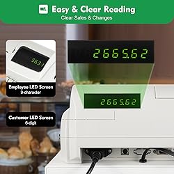 TENNIEX ECR100 Cash Register, Electronic POS System
