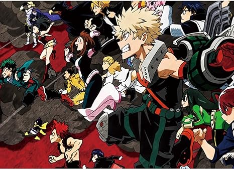 Amazon Co Jp パズルアニメジグソーパズル マイヒーロー300 500 1000個アカデミア漫画アニメ 大人は木製の漫画のパズルカスタマイズおもちゃのギフトを子供 Color E Size 500pc ホーム キッチン