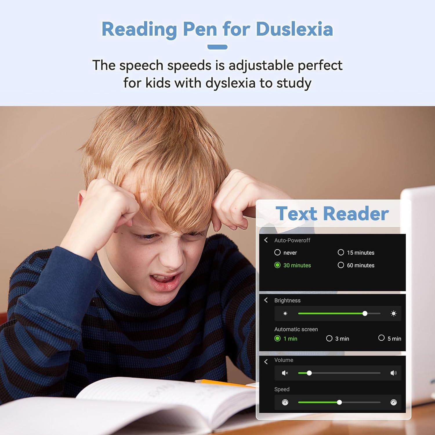 X5 Pro Translation Pen Scanner, Reader Pen Text to Speech Device for Dyslexia Pen 112 Language Translator Pen Scanner
