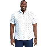 IZOD Men's Big &amp; Tall Short Sleeve Breeze Woven Button Down Shirt