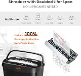 VidaTeco Micro-Cut Shredder 10-Sheet P-4 5x16mm 15L Basket Jam-Proof view 3