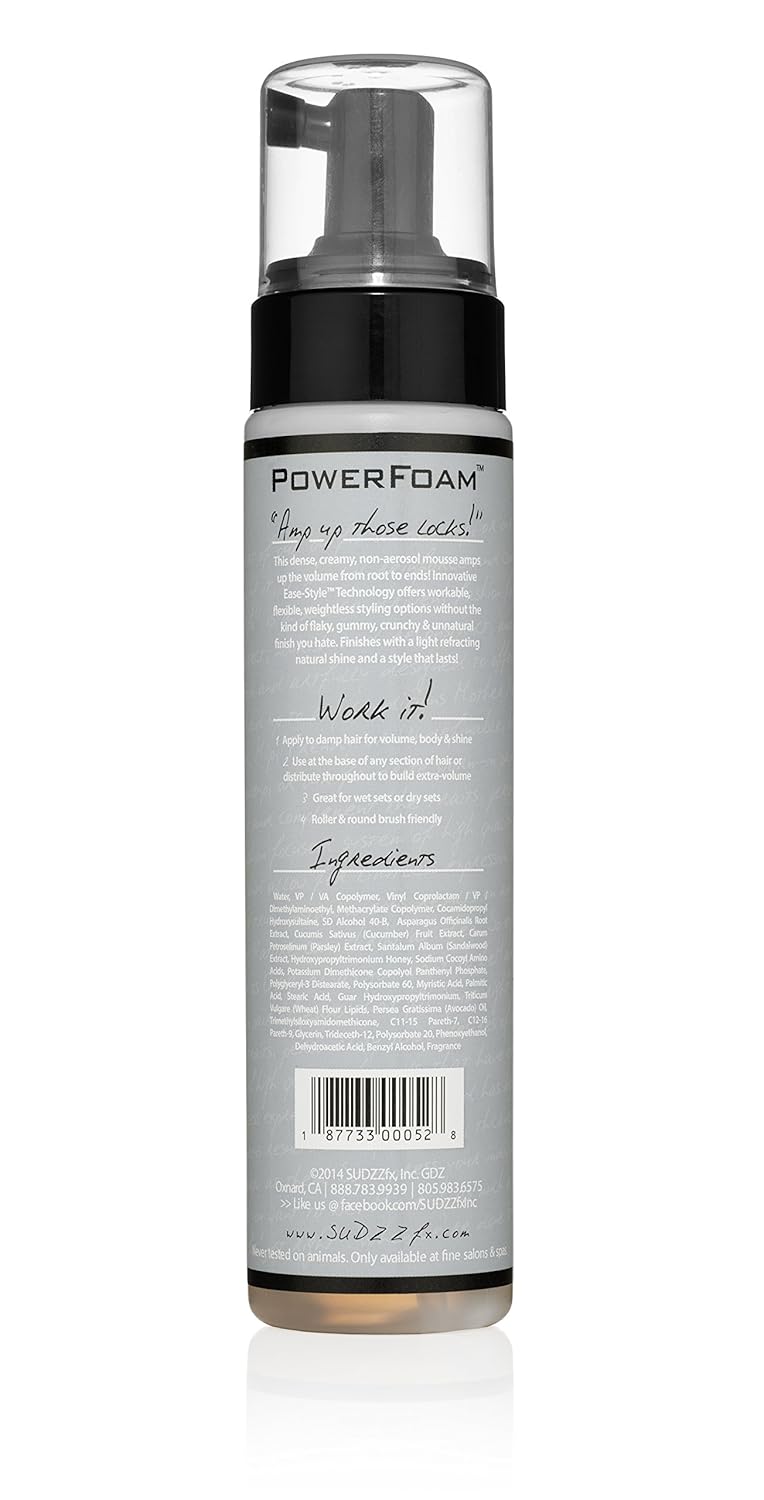 SUDZZFX PowerFoam Styling Soufflé Non-Aerosol Mousse : Beauty