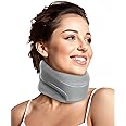 BETOVIN Neck Brace Cervical Collar - Neck Support Brace for Sleeping Medium Grey Fit Neck Circumference 12.6-15.8 Inch, Neck Height: 3.0-3.3 Inch