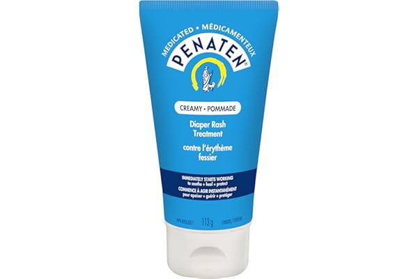 Penaten medicated creamy diaper rash treatment, Penaten Medicated Diaper Rash Cream for Baby, Zinc Oxide Cream, oothe, Heal &