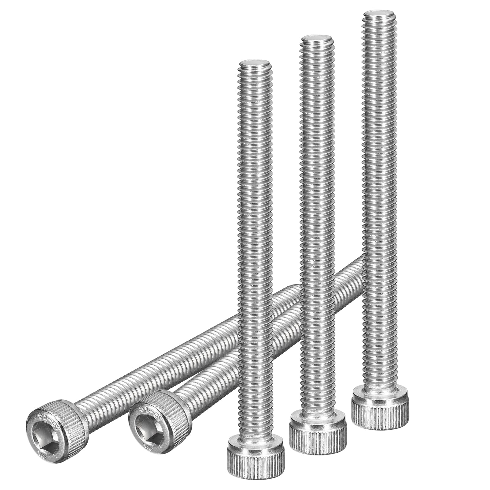 DTGN M6x65mm Socket Head Cap Screws Bolts, 5Pcs 304 Stainless Steel 18-8, Metric Machine Hex Socket Screw, Hex Drive, Bright Finish, UNC Coarse Thread Fully Threaded