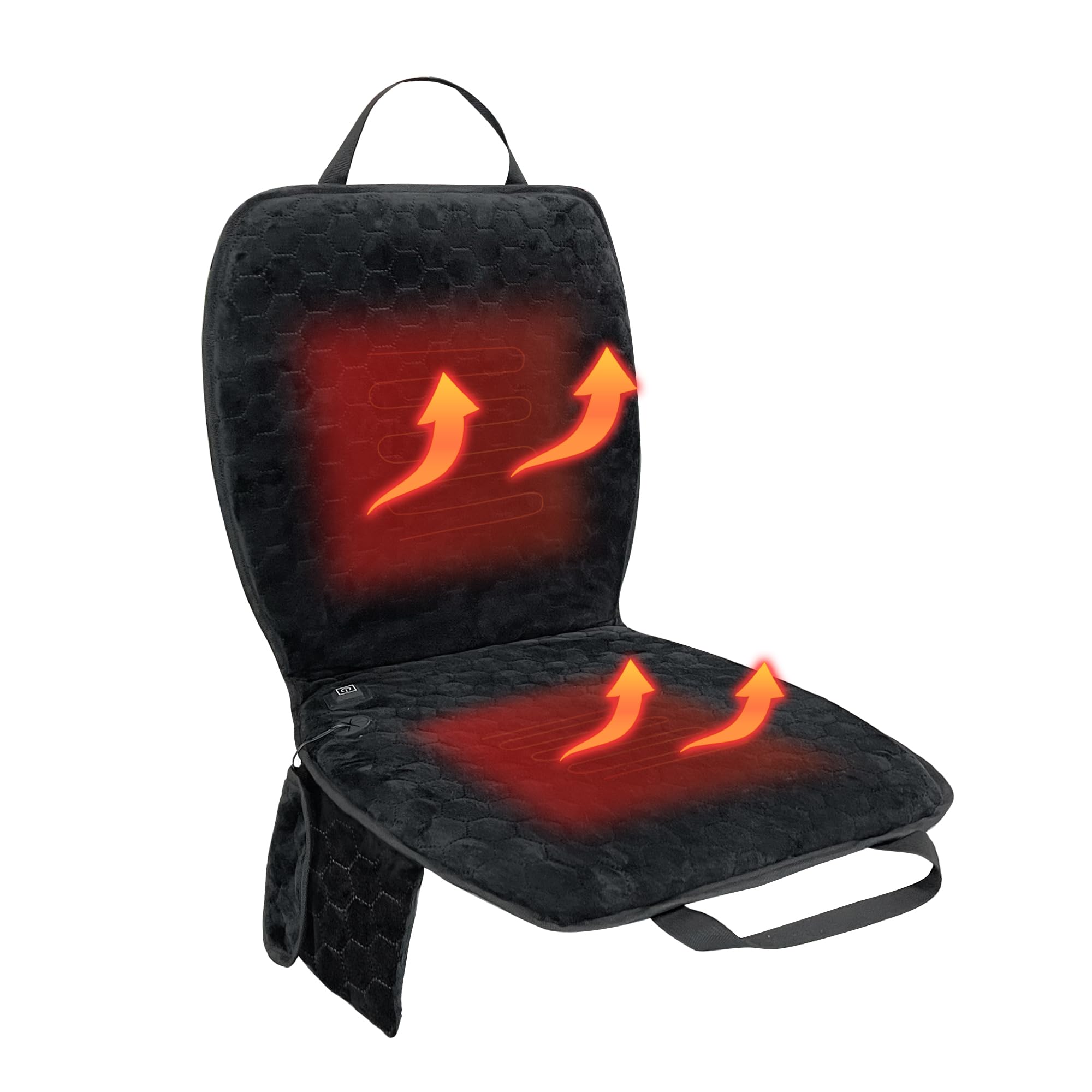 Photo 1 of ** SOLD AS IS NO RETURN/REFUNDS**
MYDAYS OUTDOOR Portable Heated Seat Cushion(No Power Bank) Heated Camping Chair Pad,Foldable Heated Stadium Seat for Bleachers,USB Powered Heated Seats Great for Sports, Fishing, Concerts Black