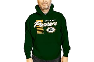 Team Fan Apparel NFL Adult Unisex Retro Script Ultra Soft Fleece Hooded Sweatshirt, Officially Licensed Football Performance