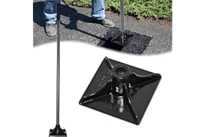 ABTOOL 8"x8" Steel Tamper Tool for Yard,71" Long Handle Heavy Duty Ground Tamper with Rubber Grip,Ideal Garden Landscaping Rammer for Earth Soil Asphalt,Gravel Dirt Compactor Leveling Paver Tool Trash Tamper
