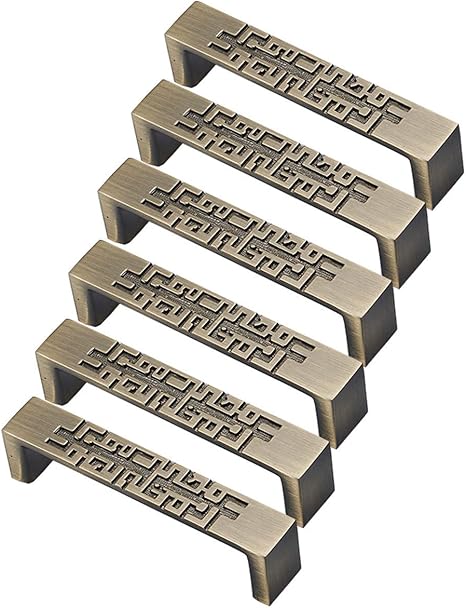 6pcs Diseño de Tallado de Personajes creativos Manijas/Perillas Manija