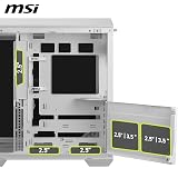 MSI MAG PANO 100L PZ White ATX PC Case with USB 20Gbps Type-C view 5