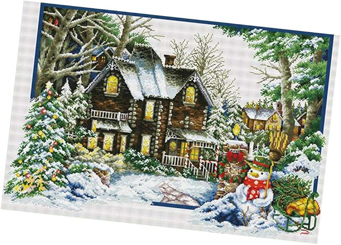 Street27 Stamped & Counted Cross Stitch Kit Winter Landscape Pattern