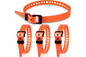 Blulu 4 Pack Reusable Industrial Straps 20" Length Reliable Tension Straps for Securing Bike Motor Gear -70 Lb. Working Load, Elastic Cable Ties for Welders Skis, Garden Hoses(Orange)