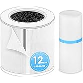 HSIAMEN [12-Pack] Pre-Filter Compatible with LEVOIT Core Mini Air Purifier Filter Replacement Mini-P, Fit Part# Core Mini-RF