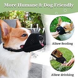 Mayerzon Dog Muzzle, Soft Mesh Muzzle for Small