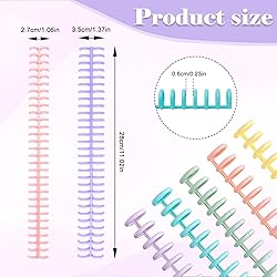 16 PCS Comb Binding Spines, Plastic Spiral Binding