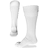 UT Kilts Hose, Traditional Scottish Socks for Kilts, Ribbed Design, Pull Up To Cuff Over Your Hose Flashes