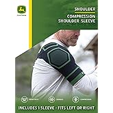 John Deere Shoulder Compression Sleeve by Copper Compression – Rotator Cuff Support for Tendonitis, Frozen Shoulder, Joint Pain & Inflammation – Seamless Knit Brace for Stability & Comfort – L/XL