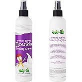 Snip-its Morning Miracle Natural Hair Mousse Spray 10oz | Light Hold Kids Styling Product - Tropical Scented Gel Alternative for Unruly Curly Hair - Made in USA | Salon Quality