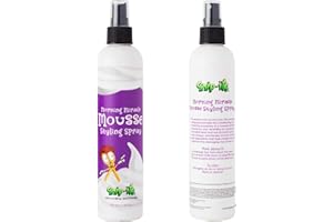 Snip-its Morning Miracle Natural Hair Mousse Spray 10oz | Light Hold Kids Hair Products - Tropical Smelling Kids Hair Gel Alternative for Unruly Curly Hair - Made in USA | Salon Quality. Kid Friendly