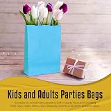 Thepaperbagstore 10 Light Blue Small Paper Party Bags with Handles 18x22x8cm view 9