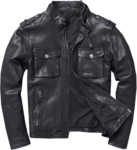 Amazon 革ジャン メンズ レザージャケット バイクジャケット ライダースジャケット ビジネスレジャー 革ジャケット 高級羊革 コート ジャケット 通販