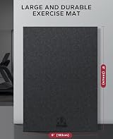 HAPBEAR Thick Non Slip Gym Mat 244x183x8mm PVC Large for Home Gym Yoga Pilates view 2