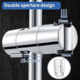 Joyoldelf Shower Head Holder Bracket 19-25mm Detachable Adjustable Chrome view 2