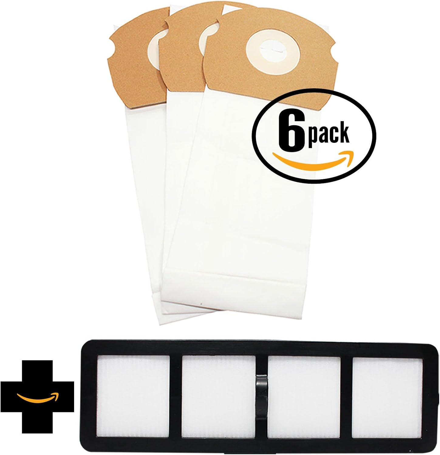 18 Replacement AS Vacuum Bags 68155 & EF-6 Filter 69963 for Eureka - Compatible with Eureka AirSpeed AS1000A, Eureka AS1000A, Eureka AS1001A, Eureka AS1051A, DCF-21 Dust Cup Filter, Eureka AS1050, Eureka AS1053AX, Eureka AirSpeed Gold AS1001A, Eureka AirSpeed AS1050