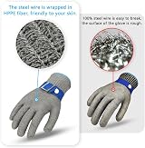 flintronic Cut Resistant Gloves A9 Level 9 Stainless Steel Mesh XL view 4