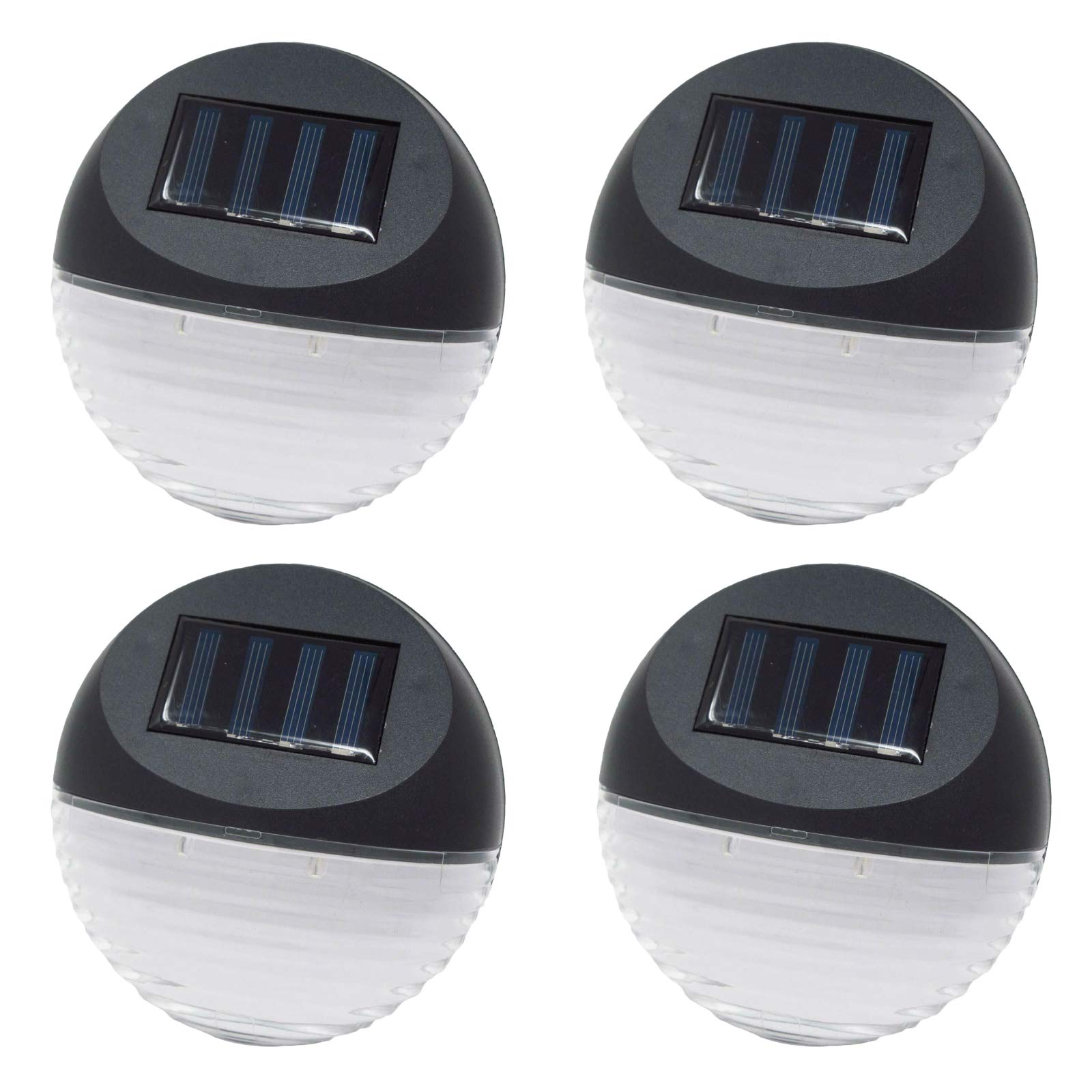 Solarize Set of 4 Outdoor Garden Solar Fence Post Lights