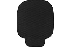 ZJHELM Car Seat Covers, 2 Pcs Linen Front Seat Cushion,Warm Winter Cool Summer Bottom Seat Cover,Car Seat Covers Front Seats Only,Suitable for Most Cars (Black)