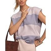 LifeShe Women's Sleeveless Sweater Vest Casual Crew Neck Cap Sleeve Knit Pullover Tank Tops 2024 Fall Clothes