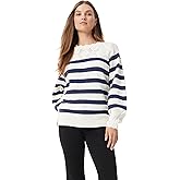 Sam Edelman Women Joy Novelty Yoke and Cuff Pullover Sweater Standard