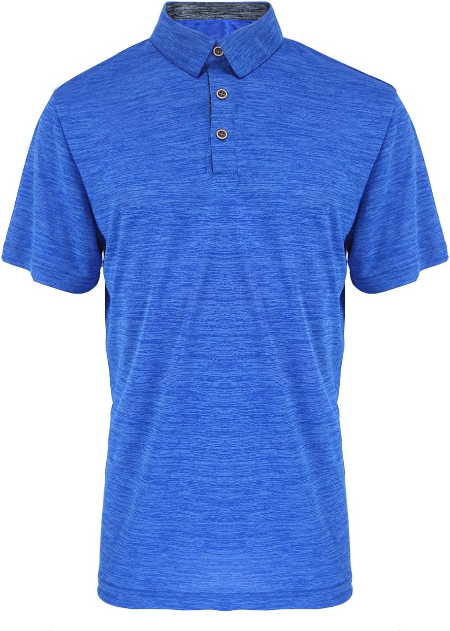 Men’s Golf Polo Shirts Short Sleeve Quick Dry Athletic Slim Fit T Shirts