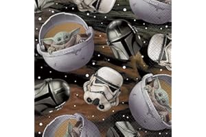 Unique Industries The Mandalorian The Child Baby Yoda Party Napkins, 16ct, Grey (PY163341)
