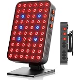 Red Blue Light Therapy for Body, Red Near Infrared Panels 300W 60 Dual Chip Flicker Free LEDs, Ideal for Body, Face,Maintain, Energy,Muscle Pain, Skin Rejuvenation, Recovery, Sleep