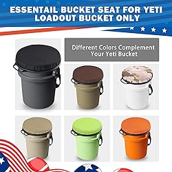 Ironraw 5 Gallon Bucket Seat for Yeti Only, 360