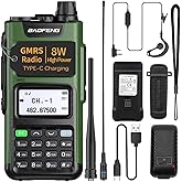 BAOFENG GMRS Radio GM-15 Pro GMRS Handheld Radio (Upgrade of UV-5R),NOAA Weather Receiver & Scan Radio,GMRS Repeater Capable,