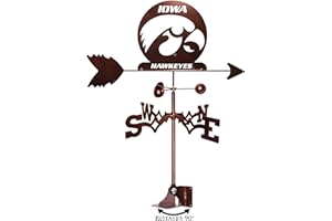 SWEN Products Iowa UI Hawkeyes Hawkeye Weathervane (Adjustable Mount Include)