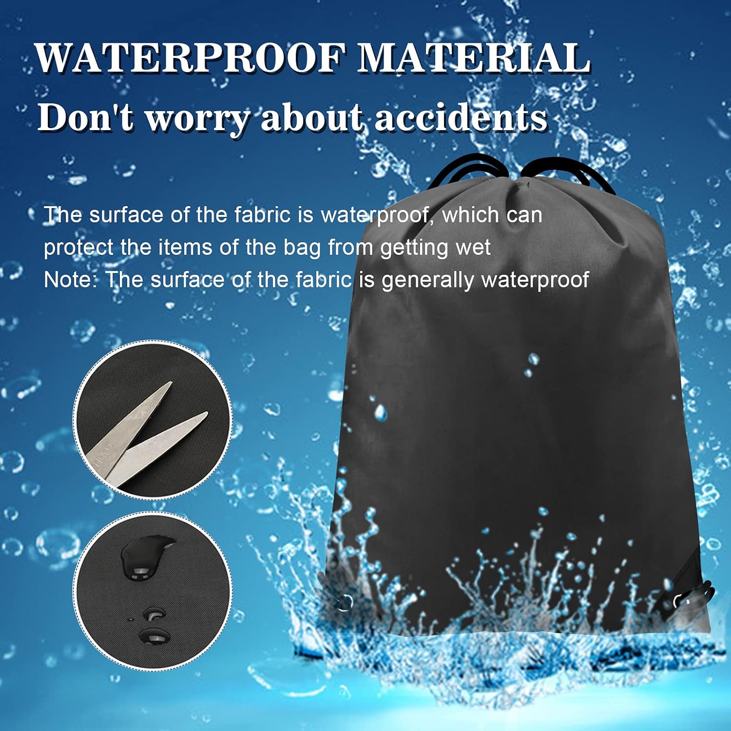  | CHEPULA Drawstring Backpack Bags Cinch Sacks String Portable Backpack for School, Travel, Sports&Storage | Drawstring Bags