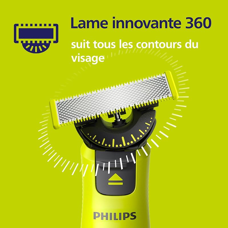 OneBlade Original 360 lames, pour tous les modèles OneBlade et Pro, 5 pièces (modèle QP450/50)